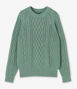 画像をギャラリービューアに読み込む, 【junhashimoto】ARAN CREW NECK KNIT