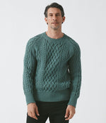 画像をギャラリービューアに読み込む, 【junhashimoto】ARAN CREW NECK KNIT