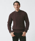 画像をギャラリービューアに読み込む, 【junhashimoto】ARAN CREW NECK KNIT