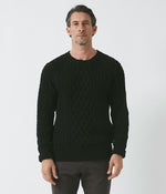 画像をギャラリービューアに読み込む, 【junhashimoto】ARAN CREW NECK KNIT