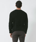 画像をギャラリービューアに読み込む, 【junhashimoto】ARAN CREW NECK KNIT