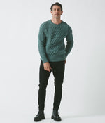 画像をギャラリービューアに読み込む, 【junhashimoto】ARAN CREW NECK KNIT