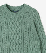 画像をギャラリービューアに読み込む, 【junhashimoto】ARAN CREW NECK KNIT
