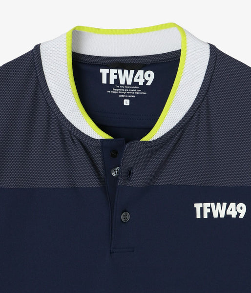 TFW49 LINE SLEEVE POLO ポロシャツ ブラック定価¥22000 - メンズウェア
