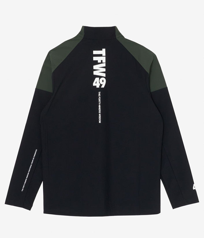 【TFW49】L/S HALF ZIP MOCK NE