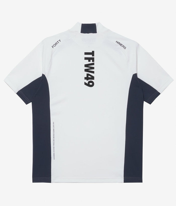 【TFW49】SIDE PANEL SHORT SLEEVE MOCKNECK