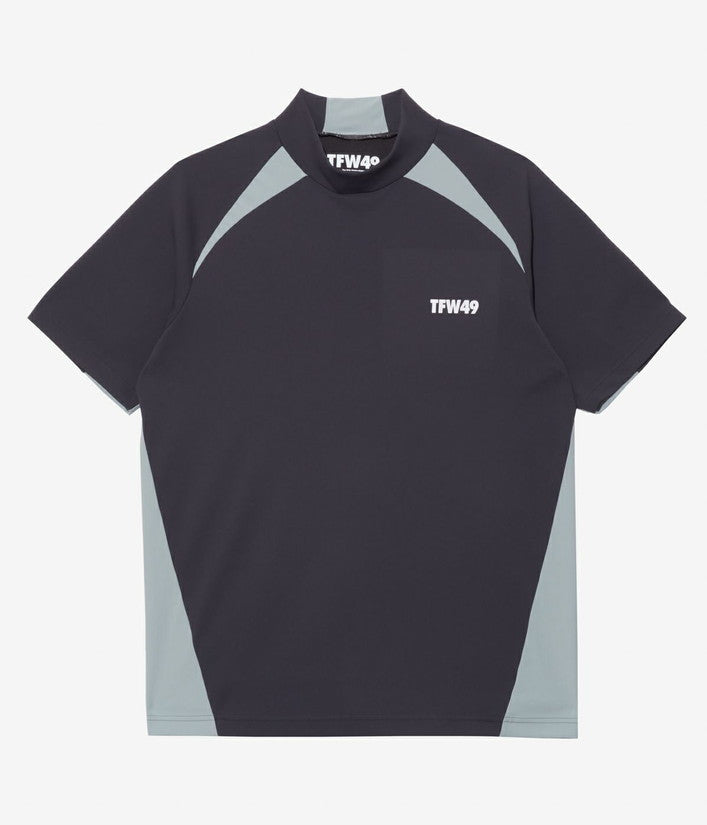 【TFW49】SIDE PANEL SHORT SLEEVE MOCKNECK