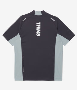 【TFW49】SIDE PANEL SHORT SLEEVE MOCKNECK