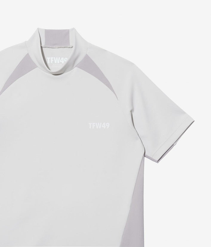 【TFW49】SIDE PANEL SHORT SLEEVE MOCKNECK