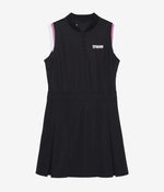 画像をギャラリービューアに読み込む, 【TFW49 Ladies】COLLAR LESS PLEAT ONEPIECE
