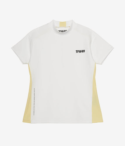 TFW49 モックネック　Tシャツ イエロー　S junhashimoto TFW49 モックネック Tシャツ イエロー 5 junhashimoto 【公式通販】