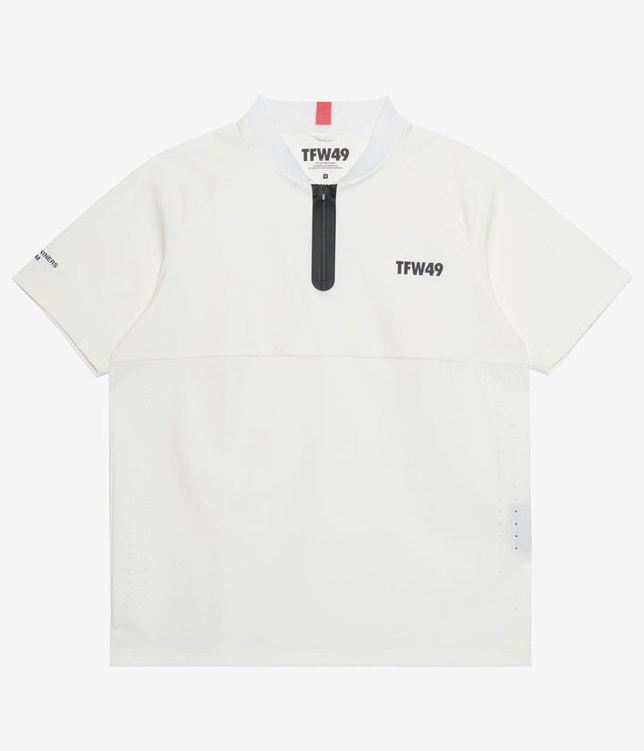 【TFW49】S/S NO COLLAR  POLO