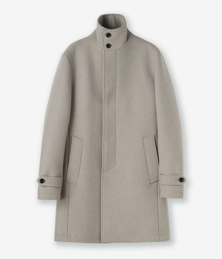 予約11月【junhashimoto】STAND COLLAR COAT