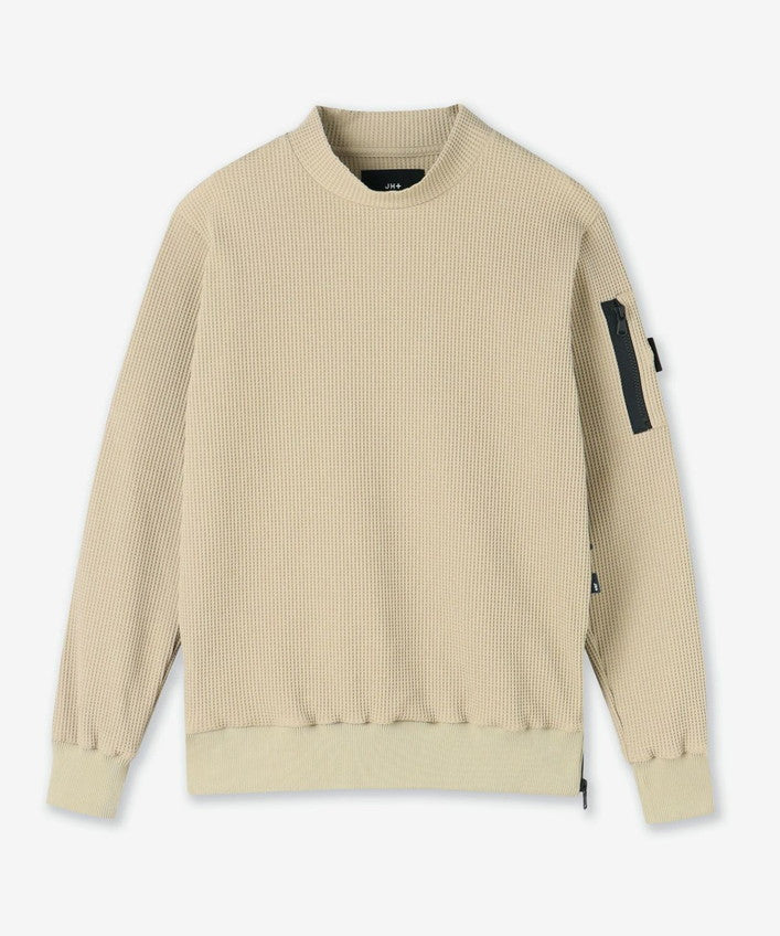 【JH+ 】WAFFLE THERMAL MOCKNECK