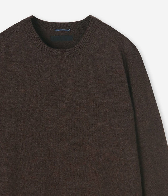 【junhashimoto】12G CREW NECK KNIT