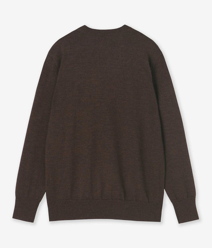 【junhashimoto】12G CREW NECK KNIT