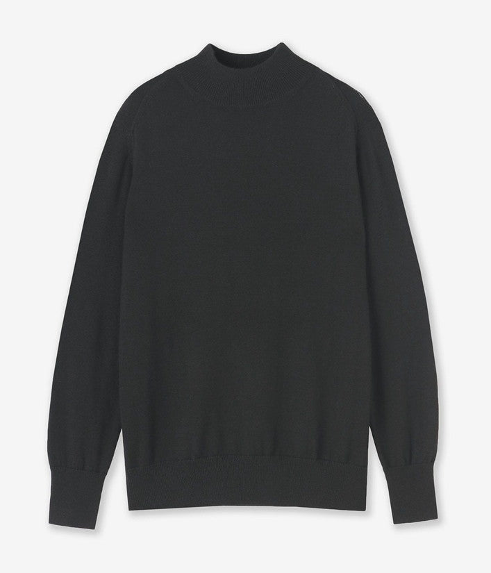 【junhashimoto】12G MOCK NECK KNIT