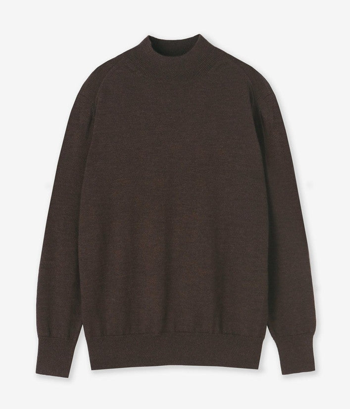 【junhashimoto】12G MOCK NECK KNIT