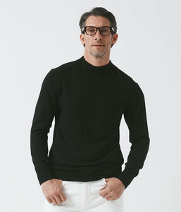 【junhashimoto】12G MOCK NECK KNIT