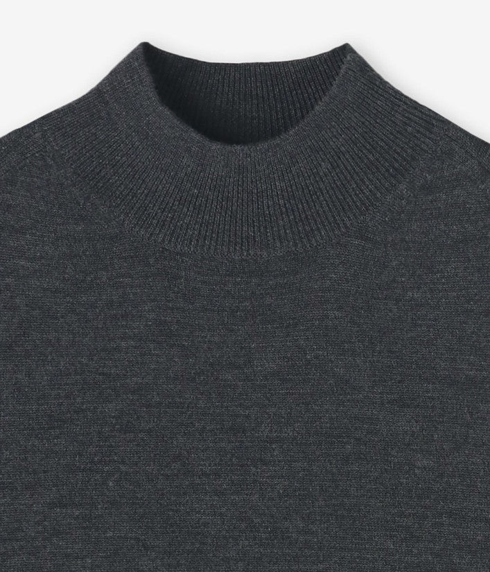 【junhashimoto】12G MOCK NECK KNIT