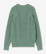画像をギャラリービューアに読み込む, 【junhashimoto】ARAN CREW NECK KNIT
