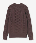 画像をギャラリービューアに読み込む, 【junhashimoto】ARAN CREW NECK KNIT
