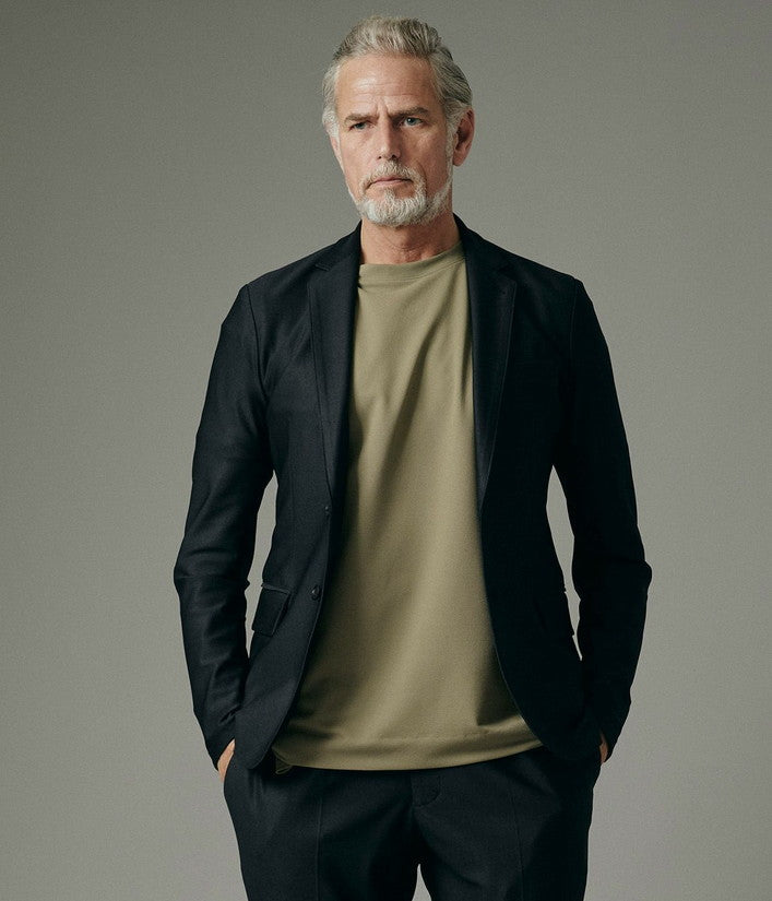 【junhashimoto】JERSEY JACKET -USO TWILL-