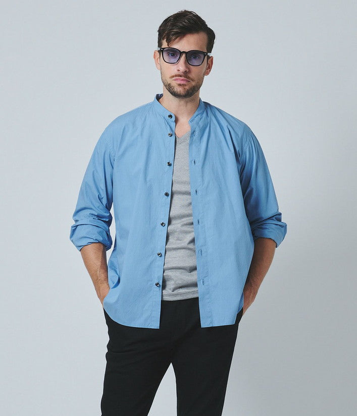 【junhashimoto】BANDCOLLAR　SHIRT