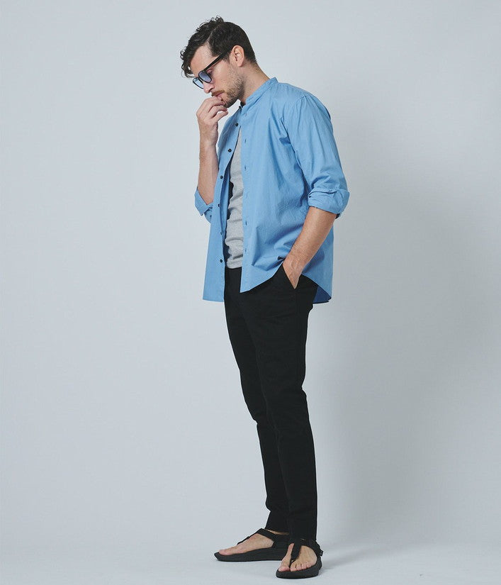 【junhashimoto】BANDCOLLAR　SHIRT