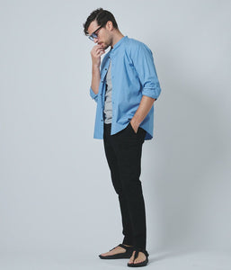 【junhashimoto】BANDCOLLAR　SHIRT