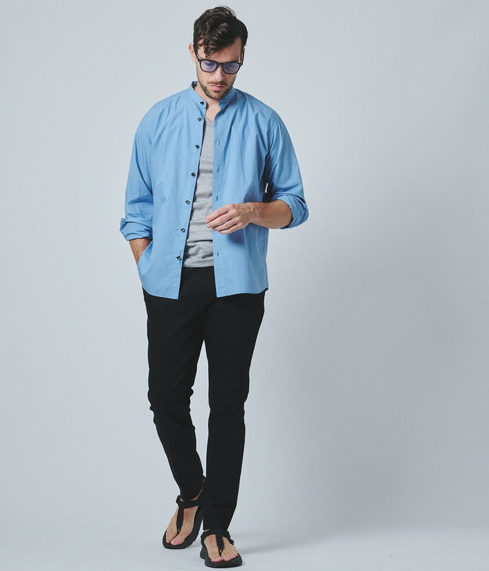 【junhashimoto】BANDCOLLAR　SHIRT