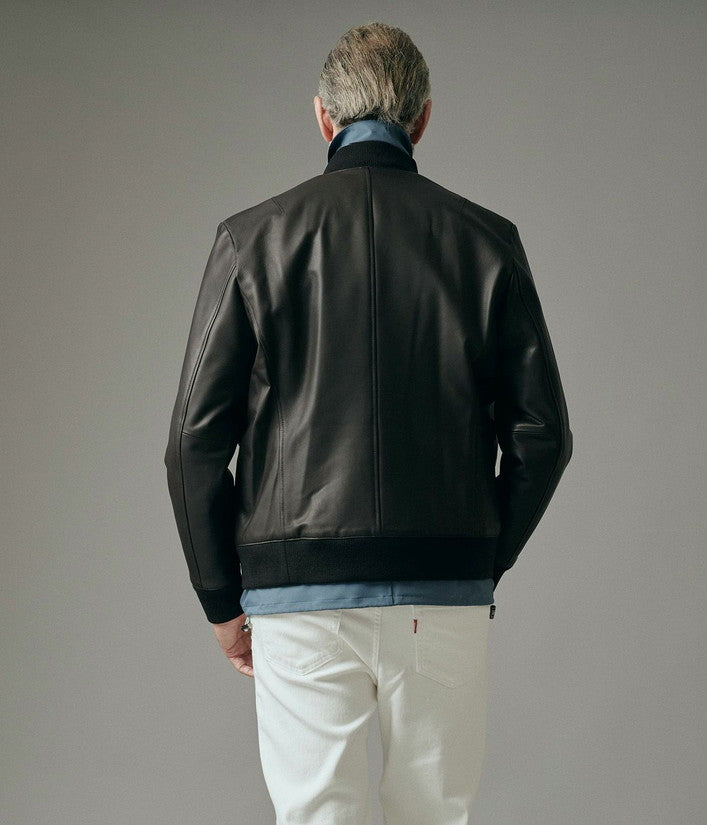 【junhashimoto】LEATHER MA-1