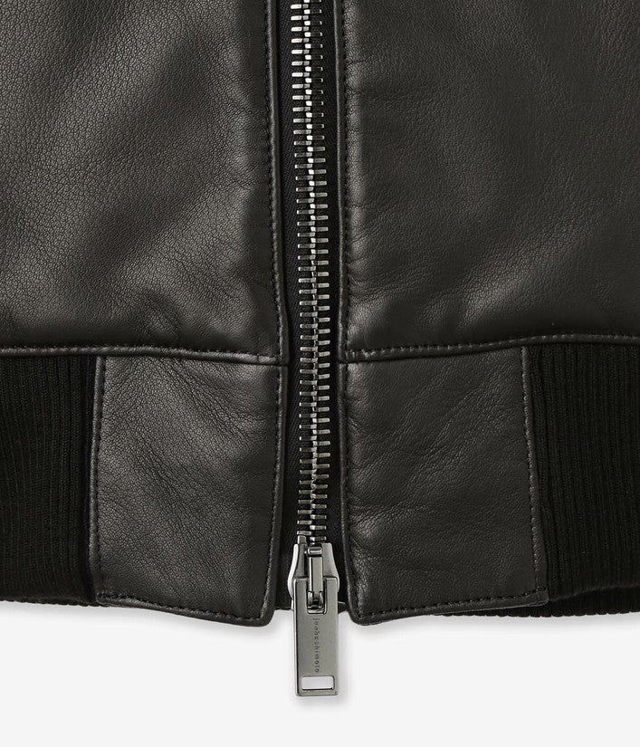 【junhashimoto】LEATHER MA-1