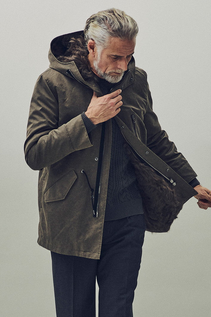 予約11月【junhashimoto】SHORT MODS COAT