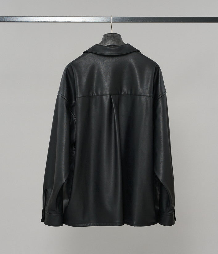 【junhashimoto】MEGA BIG LEATHER SHI