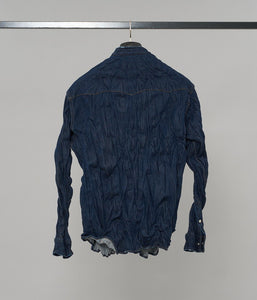 予約9月【junhashimoto】BAND COLLAR DENIM SH
