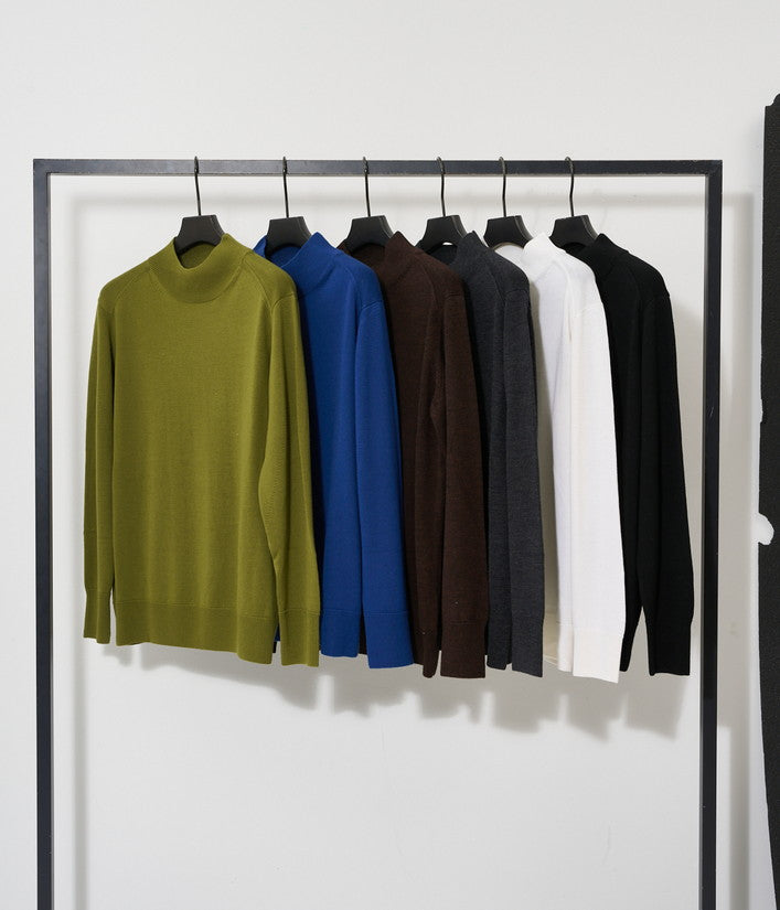 【junhashimoto】12G MOCK NECK KNIT