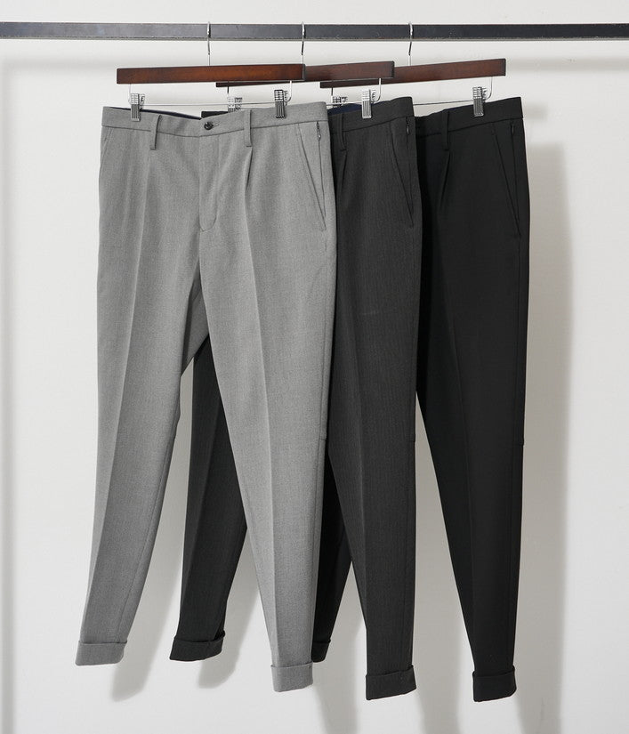 予約11月【junhashimoto】ONE TUCK WARM PANTS