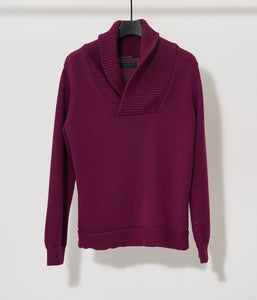 予約11月【junhashimoto】SHAWL PULLOVER KNIT