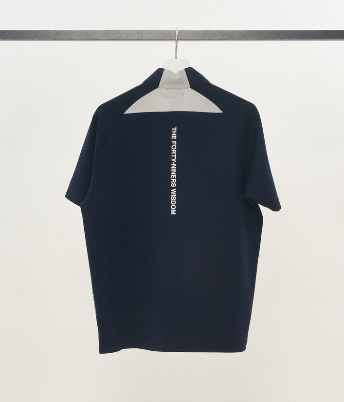 予約8月【TFW49】HALF ZIP SS MOCKNECK